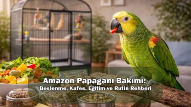 Amazon Papağanı Bakımı: Beslenme, Kafes, Eğitim ve Rutin Rehberi