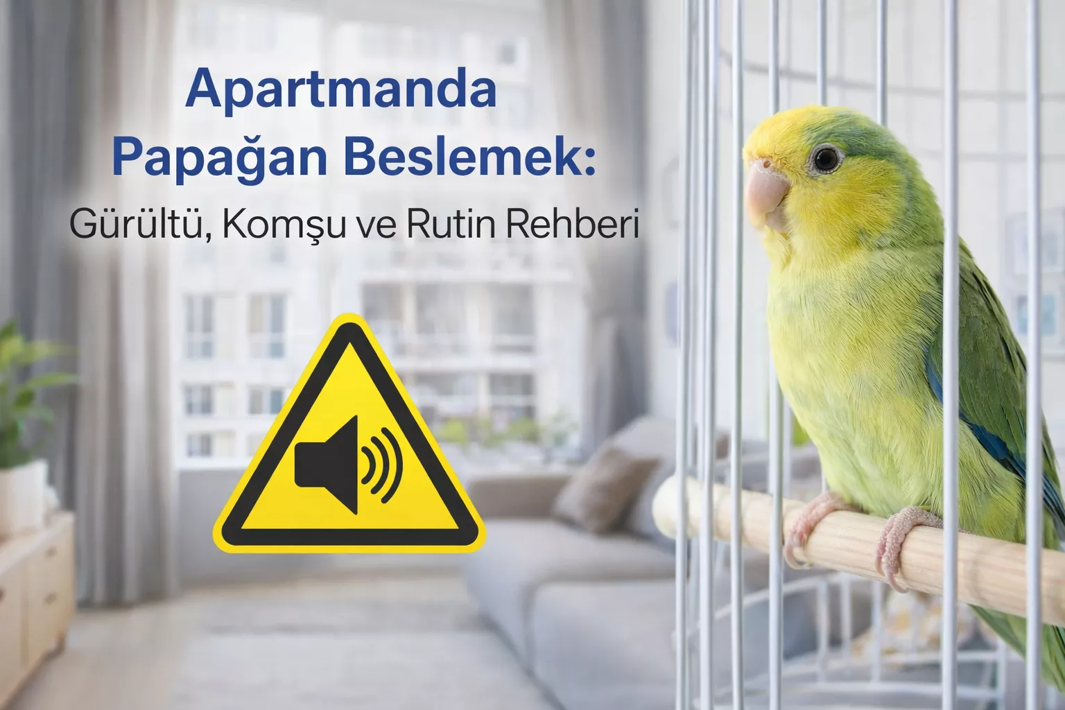Apartmanda Papağan Beslemek: Gürültü, Komşu ve Rutin Rehberi