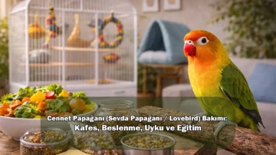 Cennet Papağanı (Sevda Papağanı / Lovebird) Bakımı: Kafes, Beslenme, Uyku ve Eğitim