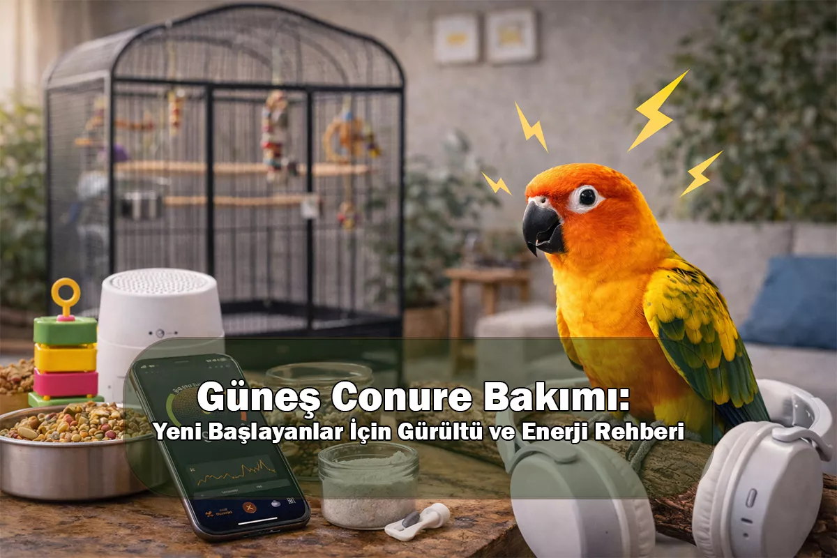 Güneş Conure Bakımı: Yeni Başlayanlar İçin Gürültü ve Enerji Rehberi