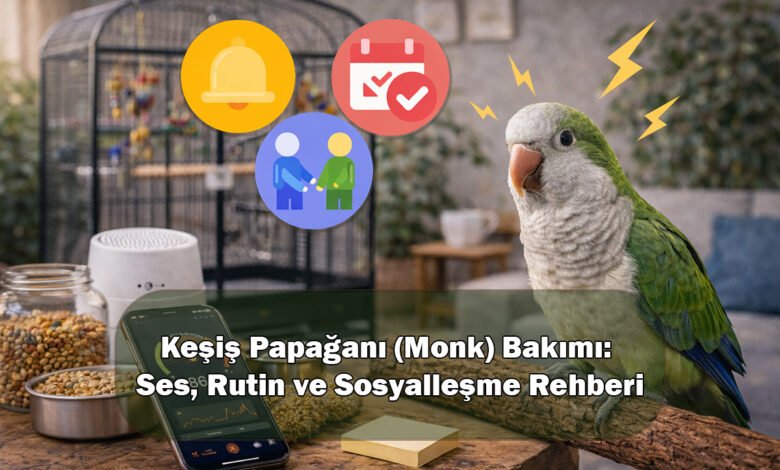 Keşiş Papağanı (Monk) Bakımı: Ses, Rutin ve Sosyalleşme Rehberi Keşiş Papağanı (Monk) Bakımı: Ses, Rutin ve Sosyalleşme Rehberi