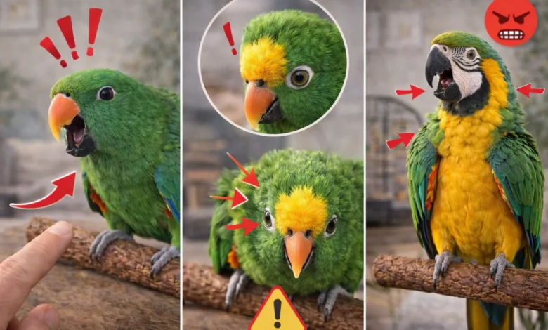 Papağan Beden Dili: “Isırmadan Önce” Verdiği İşaretler