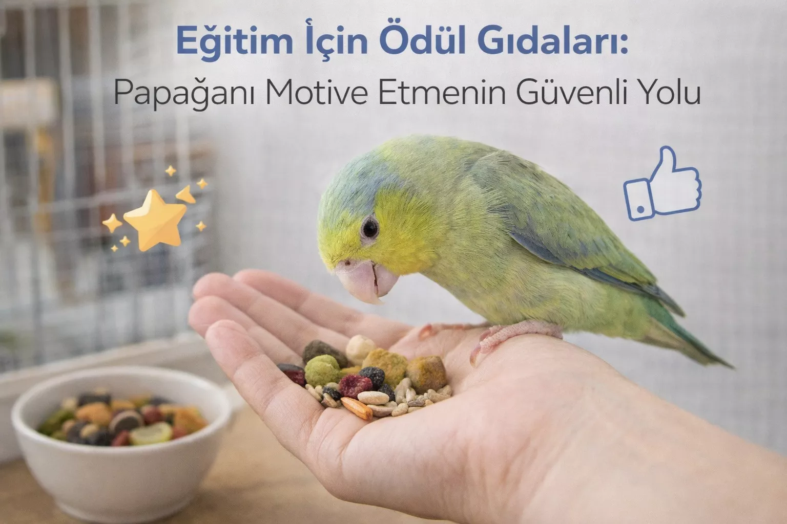 Eğitim İçin Ödül Gıdaları: Papağanı Motive Etmenin Güvenli Yolu