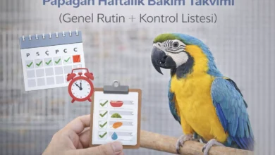 papağan haftalık bakım takvimi