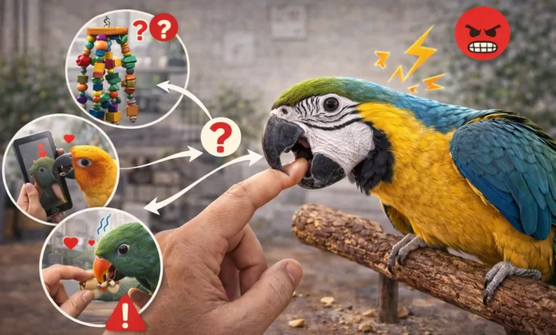 Papağan Isırıyor: Nedenleri ve Çözüm (Evde Uygulanabilir Rehber)