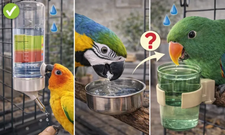 Su Tüketimi ve Suluk Seçimi: Papağanlar Ne Kadar Su İçer? Su Tüketimi ve Suluk Seçimi: Papağanlar Ne Kadar Su İçer?