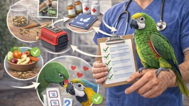 Veteriner Kontrol Listesi: Papağan Sahipleri İçin Hazırlık Rehberi