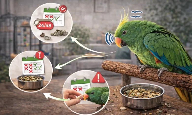 İştahsızlık: Papağan Yem Yemiyorsa Ne Zaman Endişelenmeli?