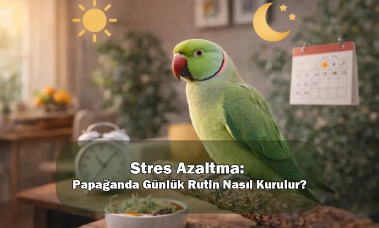 Stres Azaltma: Papağanda Günlük Rutin Nasıl Kurulur?