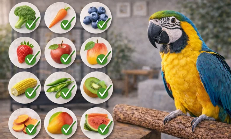 Papağan İçin Güvenli Sebze ve Meyve Listesi