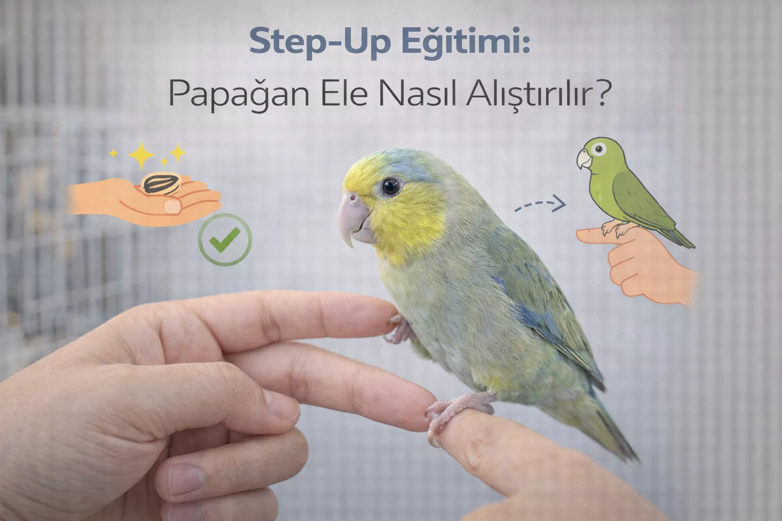 Step-Up Eğitimi: Papağan Ele Nasıl Alıştırılır?